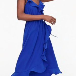 J. Crew NWT Drapey Ruffle faux wrap dress size 4